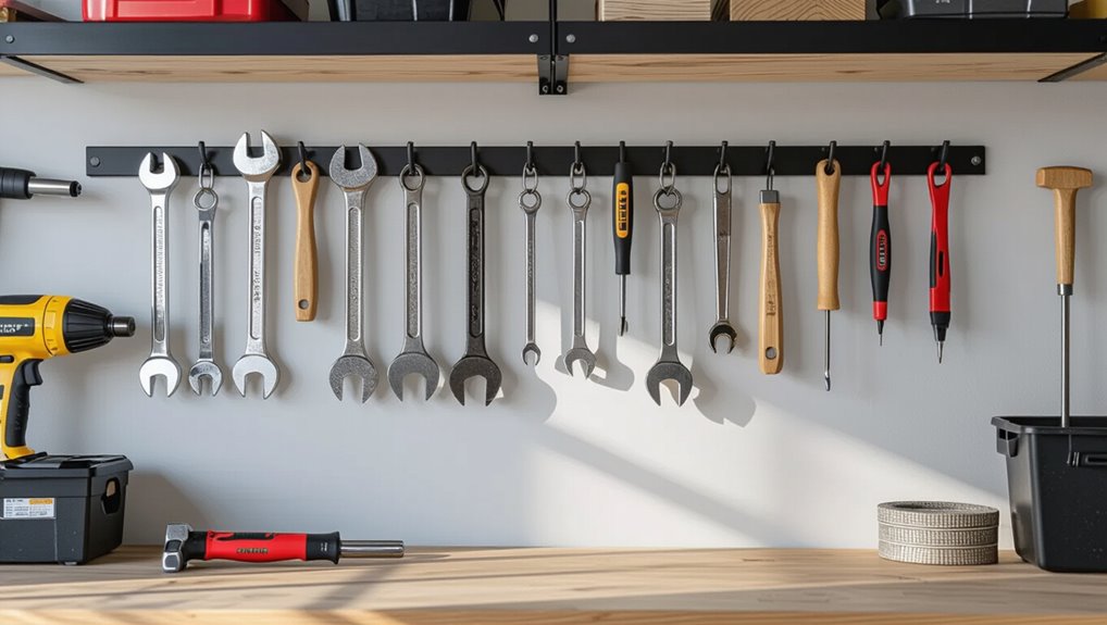 magnetic tool storage strips