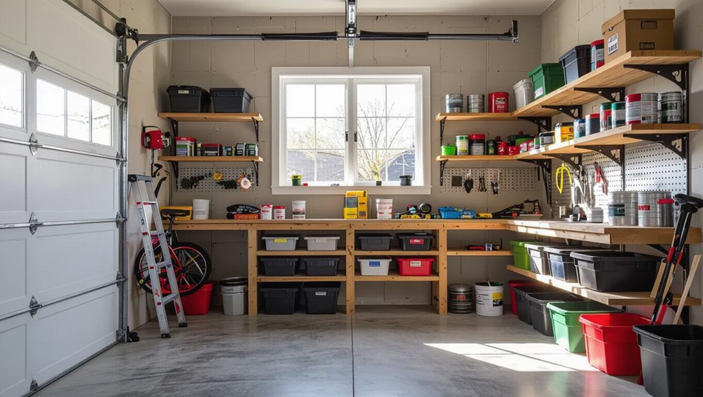 maximize garage wall storage