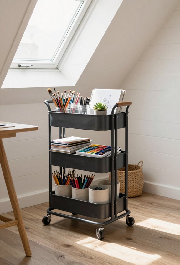 mobile supply organization cart