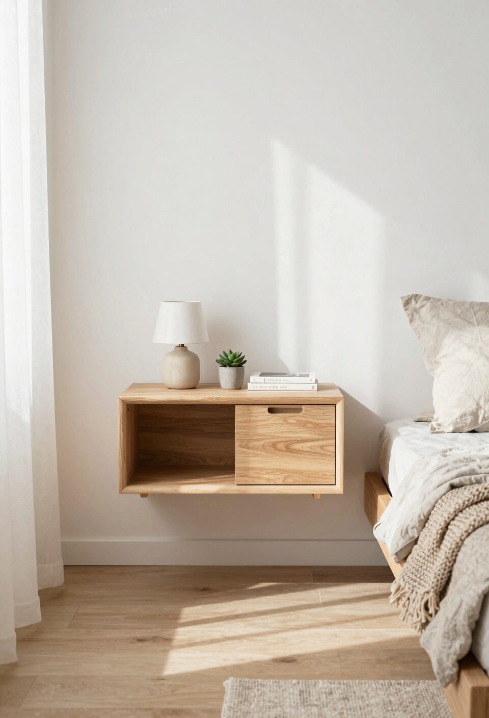 mount nightstands for space saving
