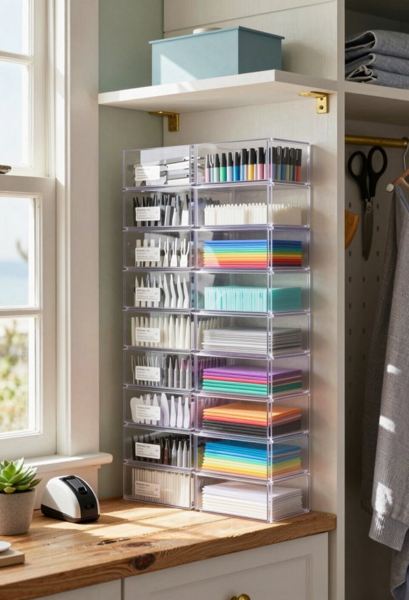 organize small supplies efficiently