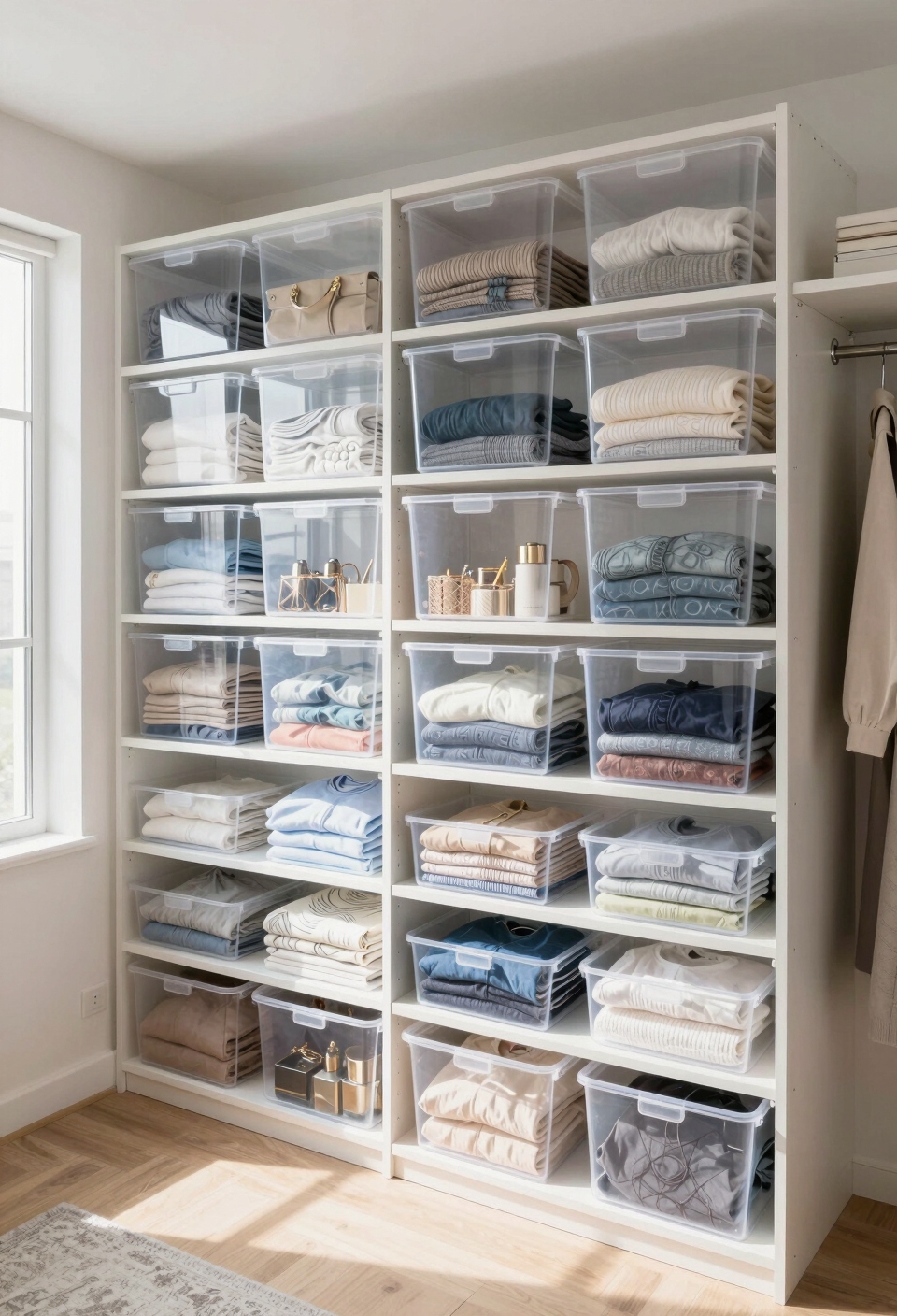 organized clear storage solution