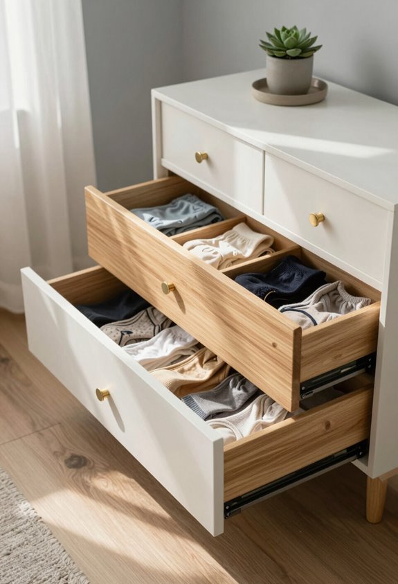 organized drawer divider system