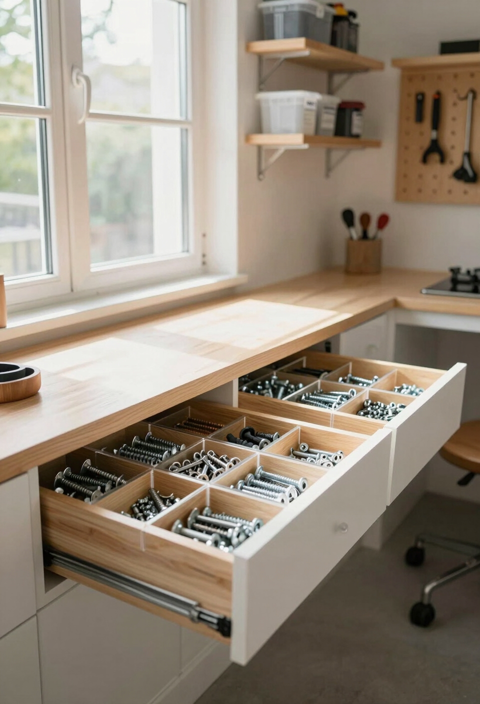 organized storage for fasteners