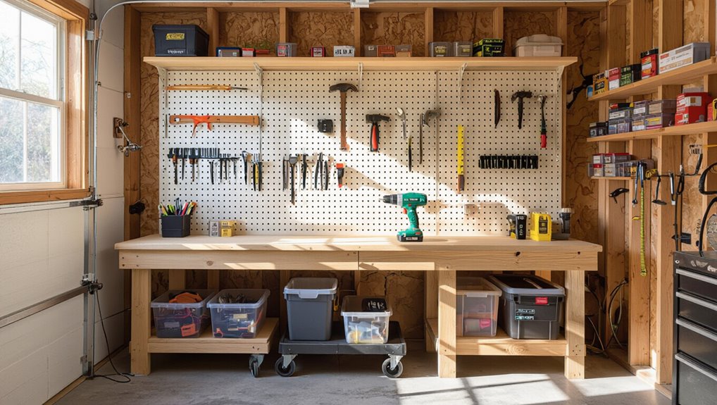 organized tools at eye level