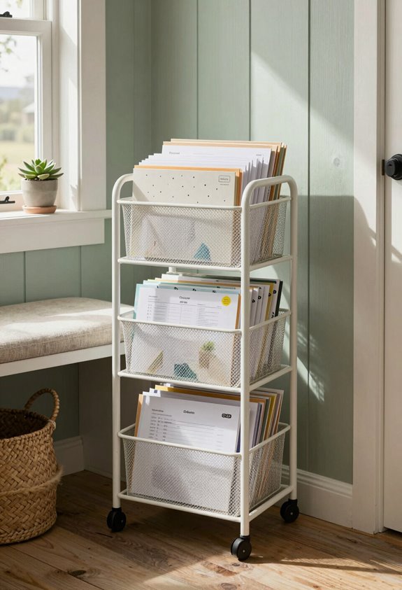 rolling caddy for organization