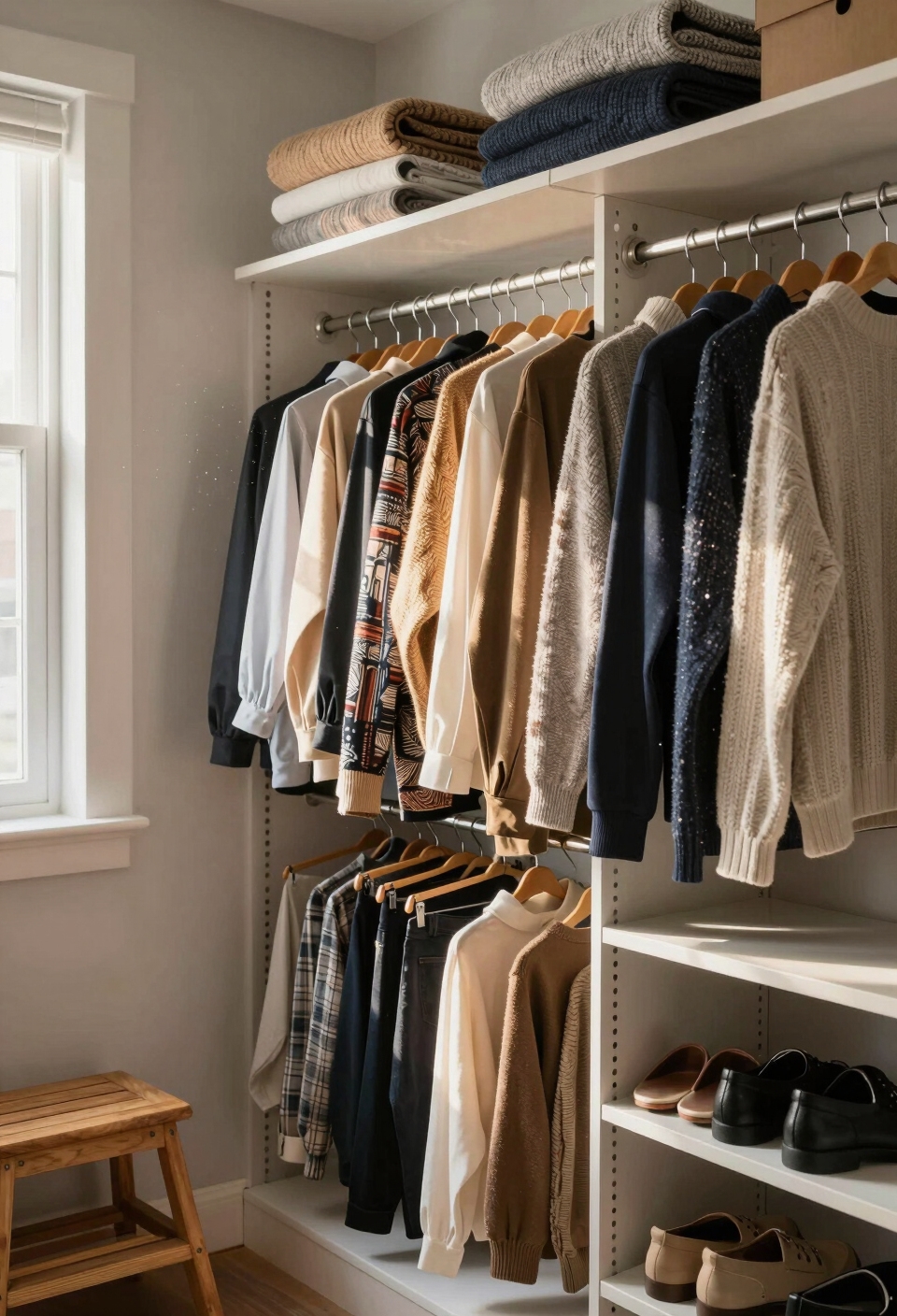 slim hangers save space