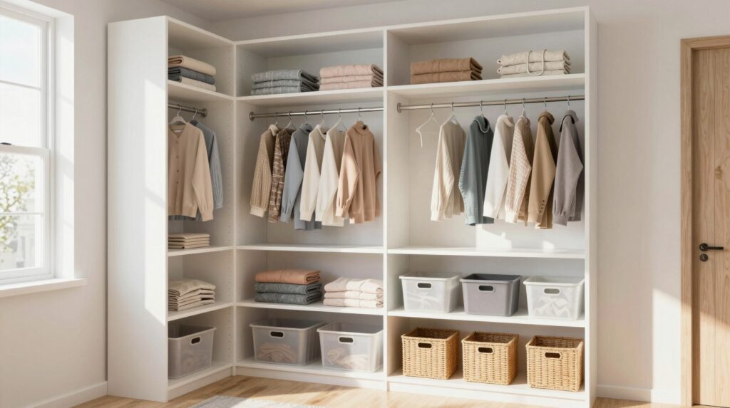 small space bedroom organization