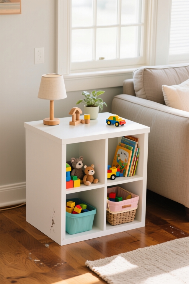 toy storage end tables