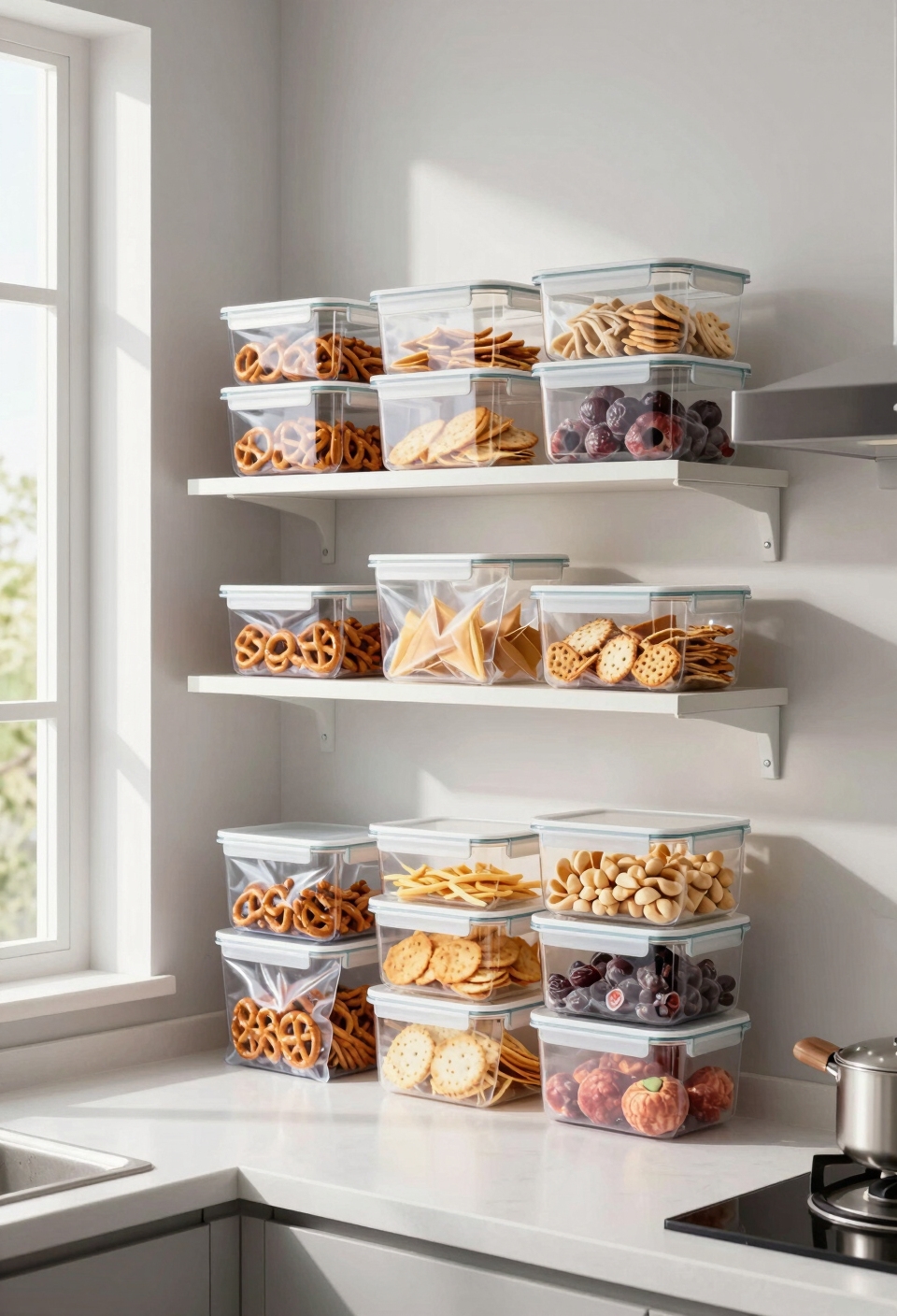 vacuum sealed space saving containers