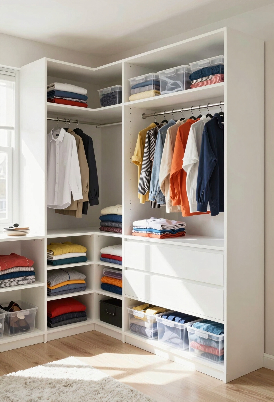 vertical folding for visibility