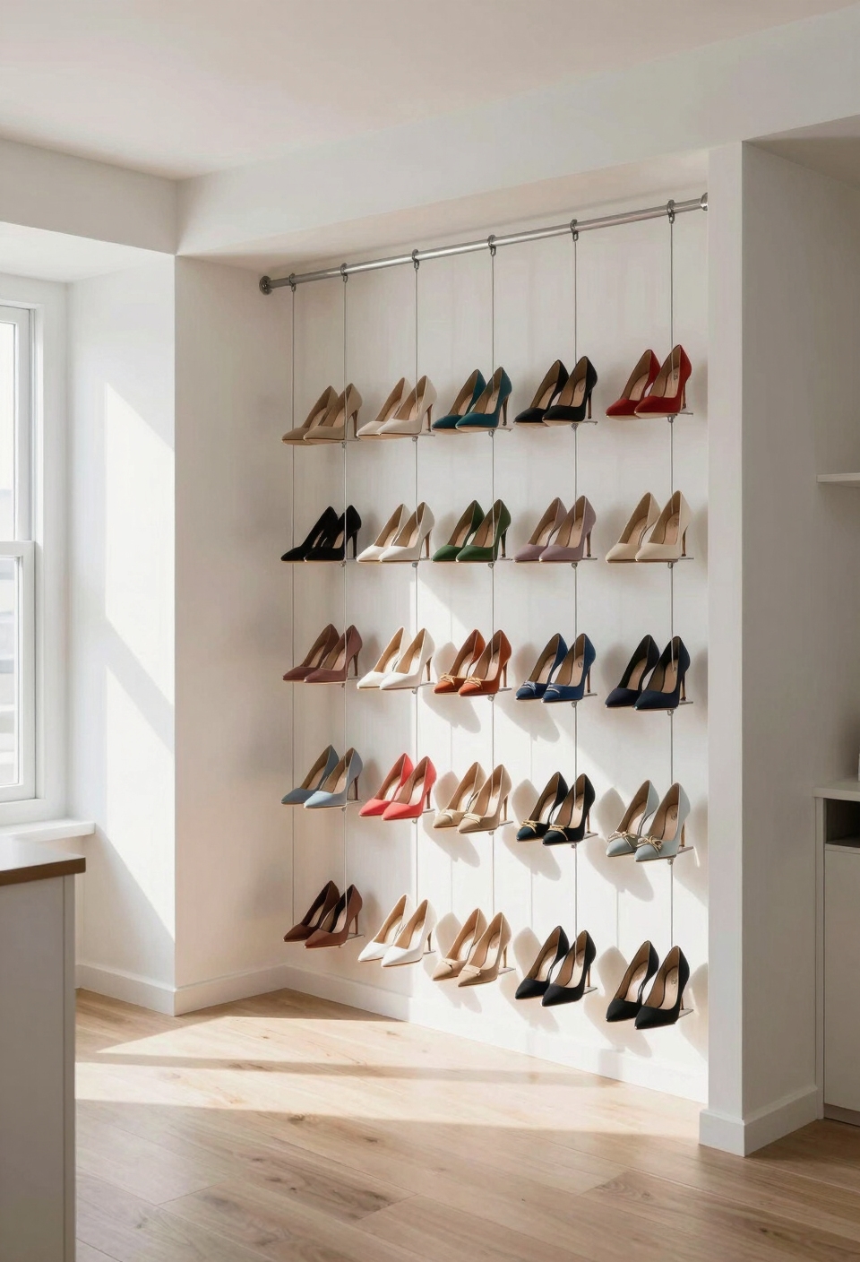 vertical heel organization solution