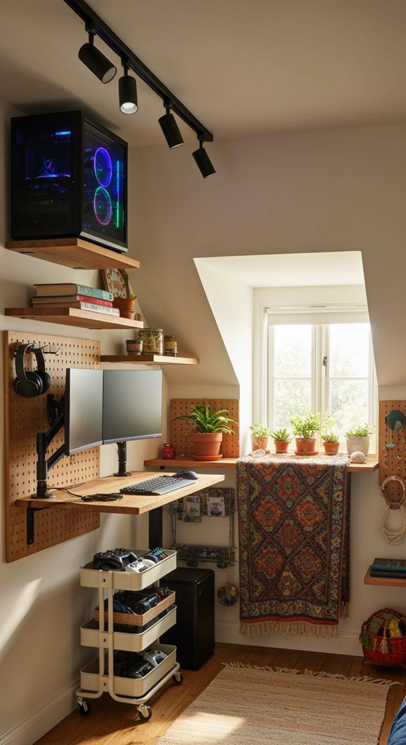 vertical space clutter free storage