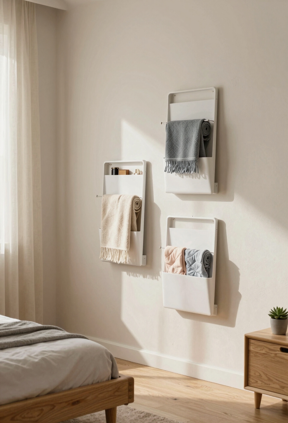 vertical storage for flat items