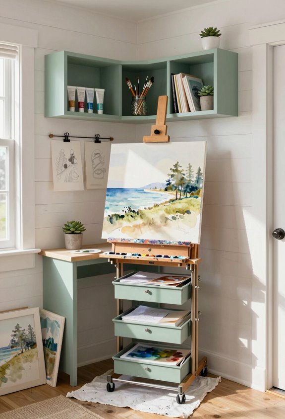 wall mounted easels for visibility