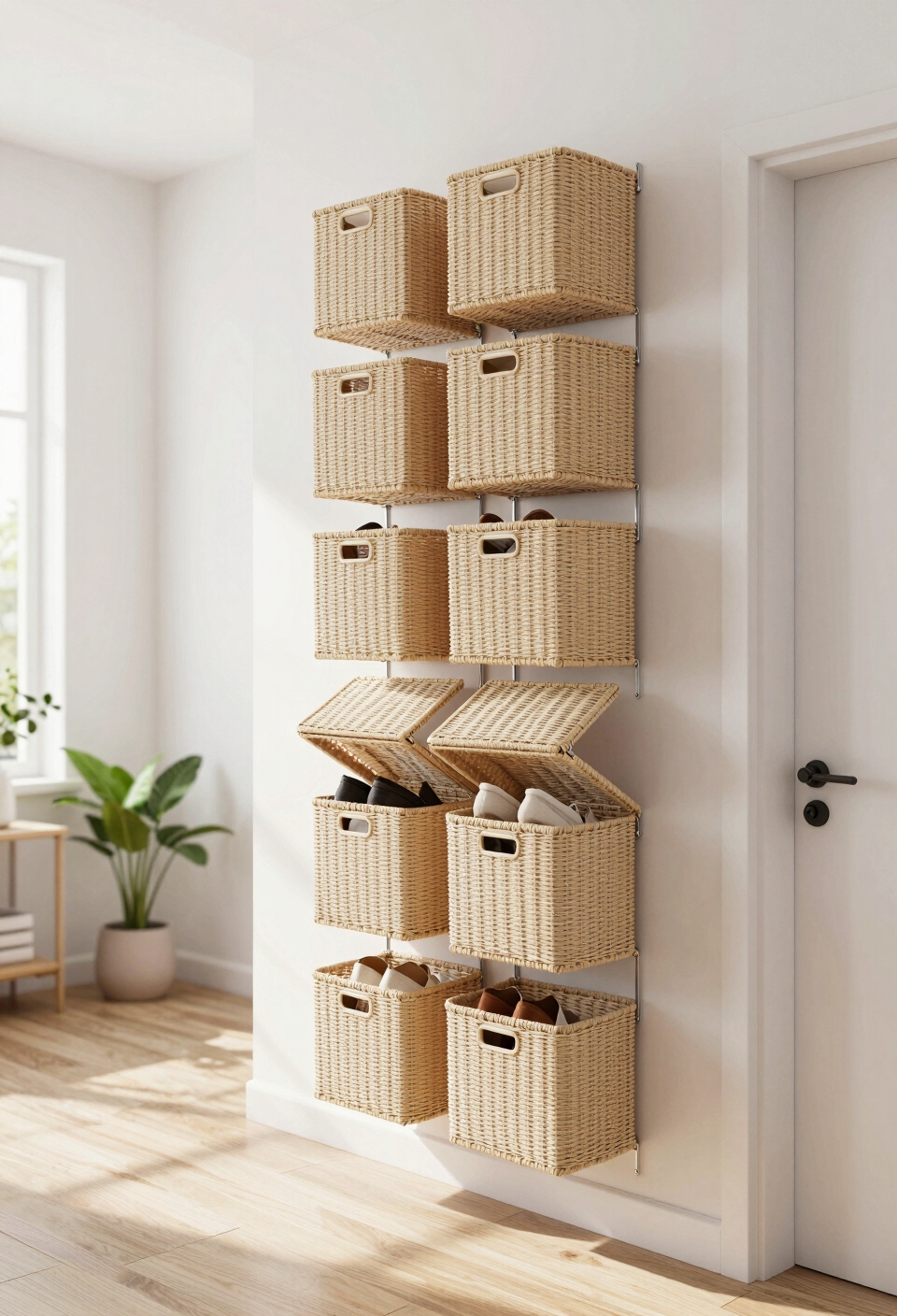 wall mounted shoe storage solutions