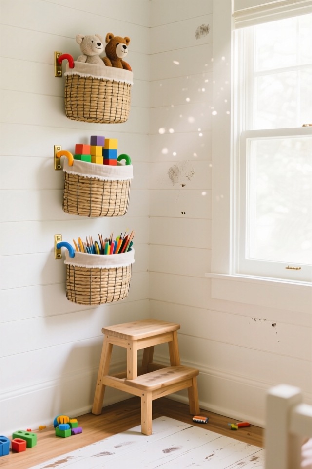 wall mounted toy organization solutions