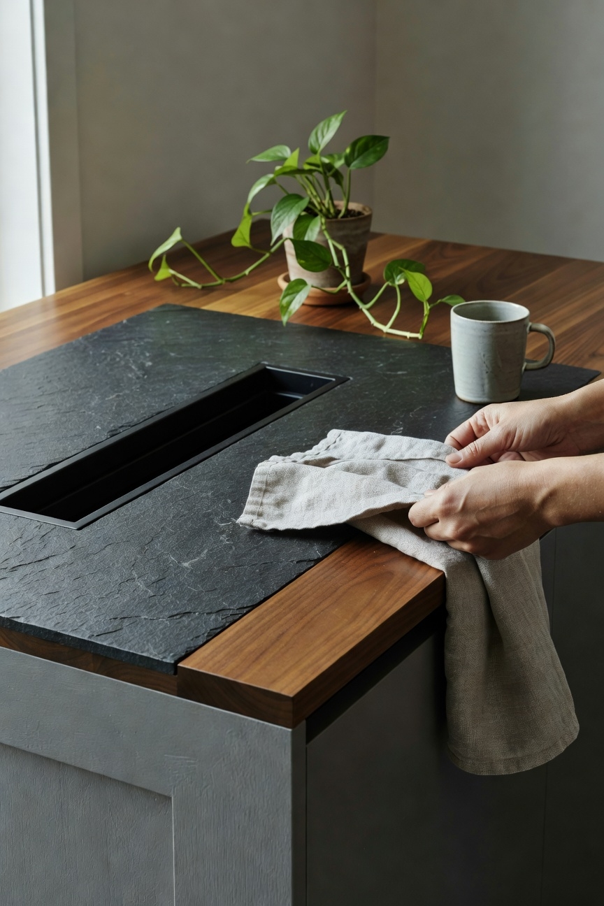 cozy kitchen island hearth