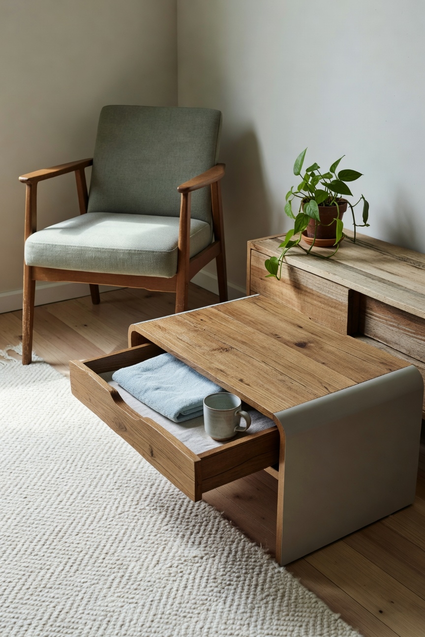 curved coffee table design