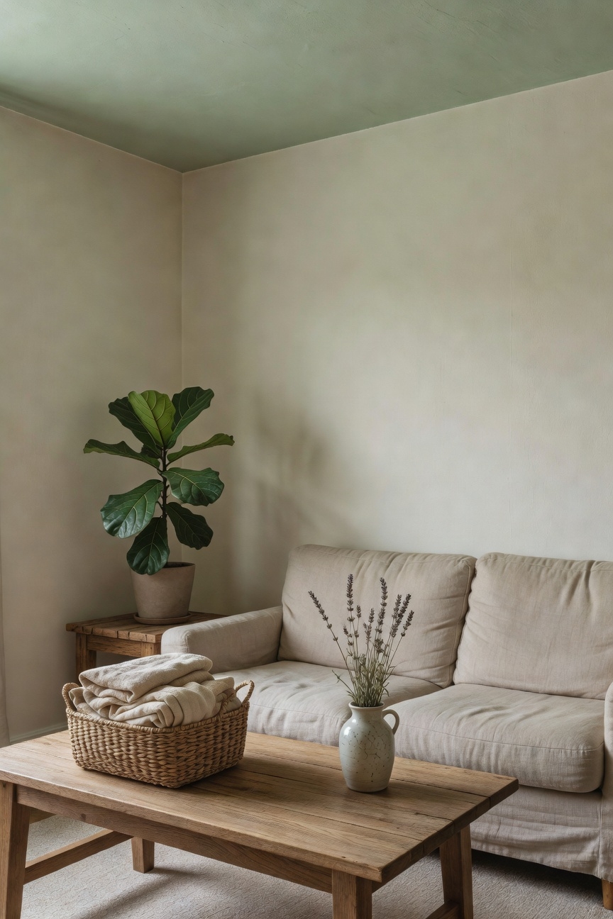 misty green ceiling transformation