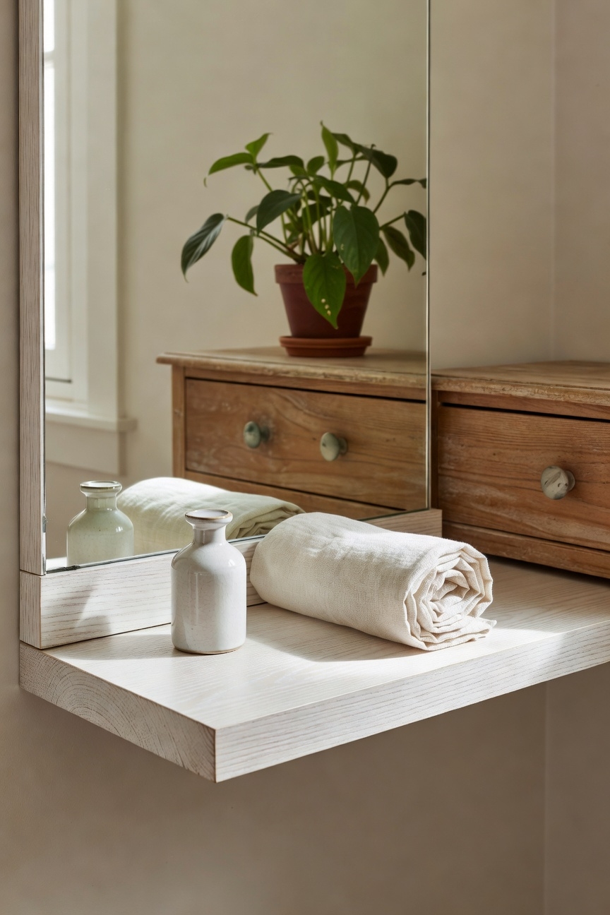 multifunctional floating vanity shelf