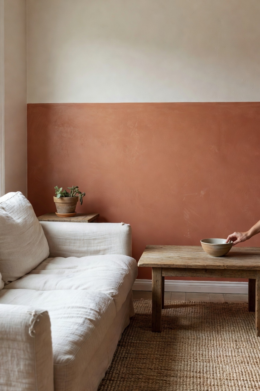 muted clay paint transformation