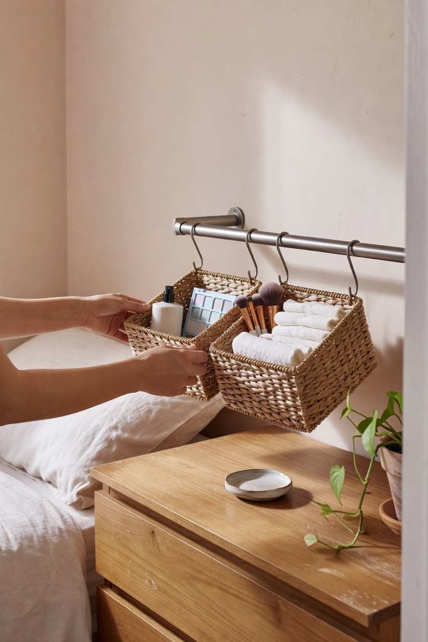 slim rod with baskets