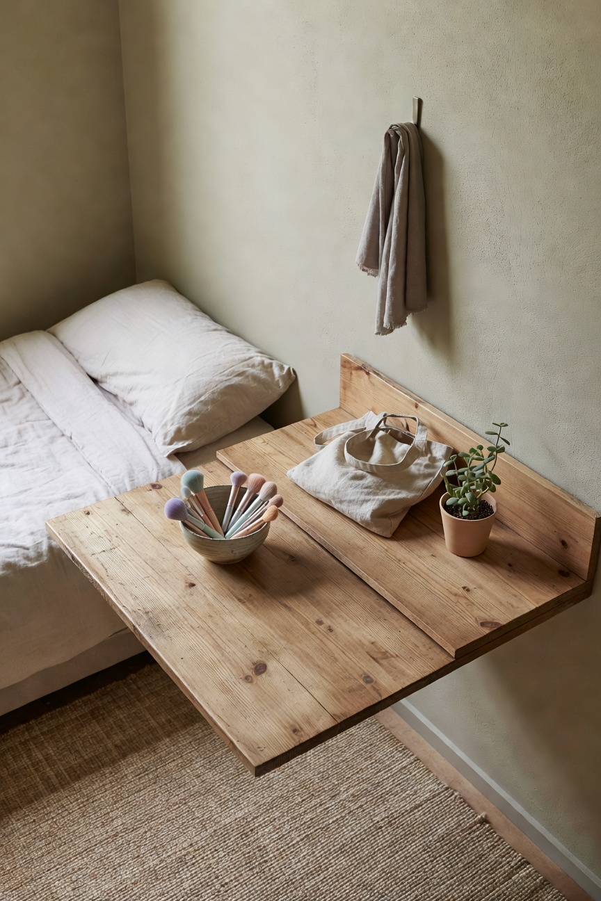 space saving wall mounted desk