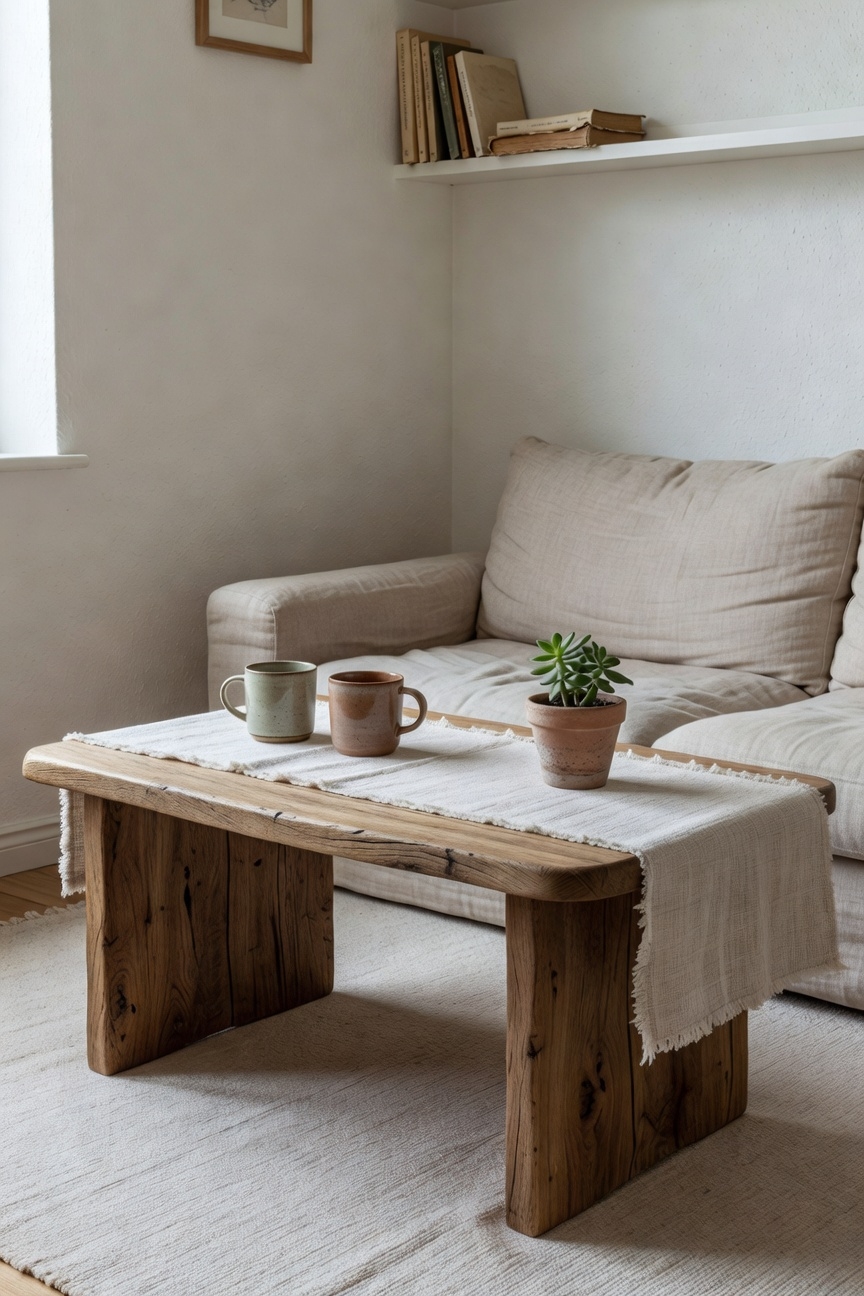 stylish curved coffee table