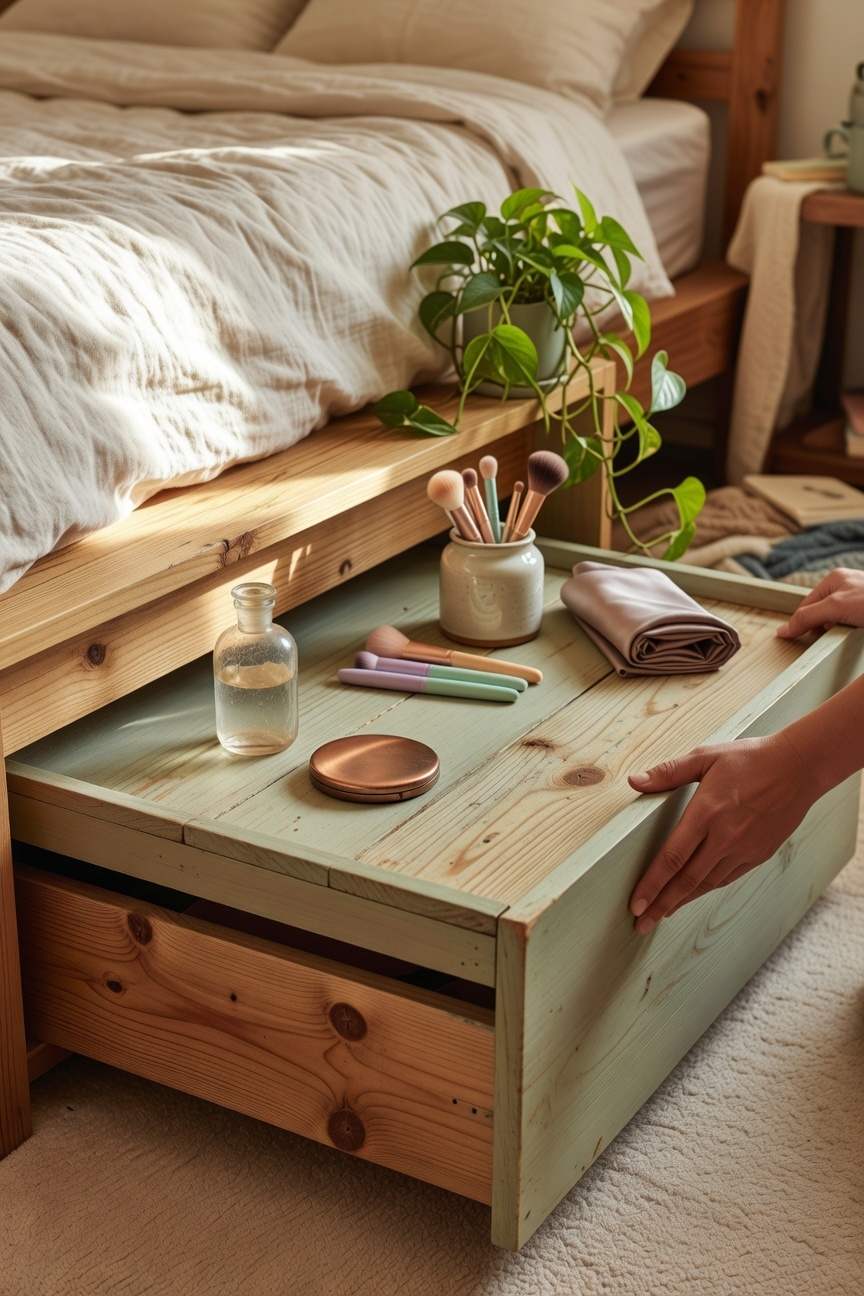 under bed seasonal storage cart