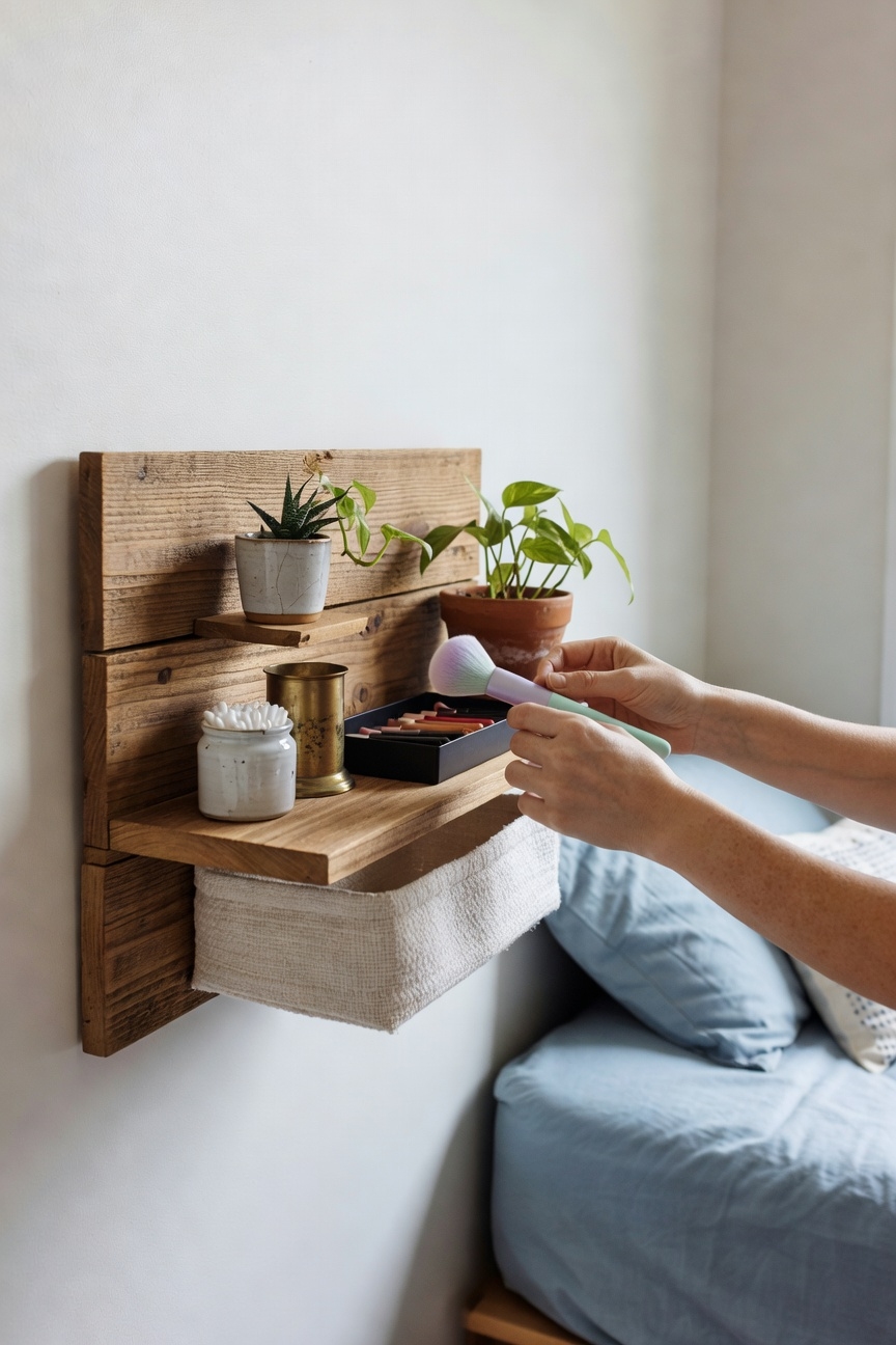 wall mounted makeup station