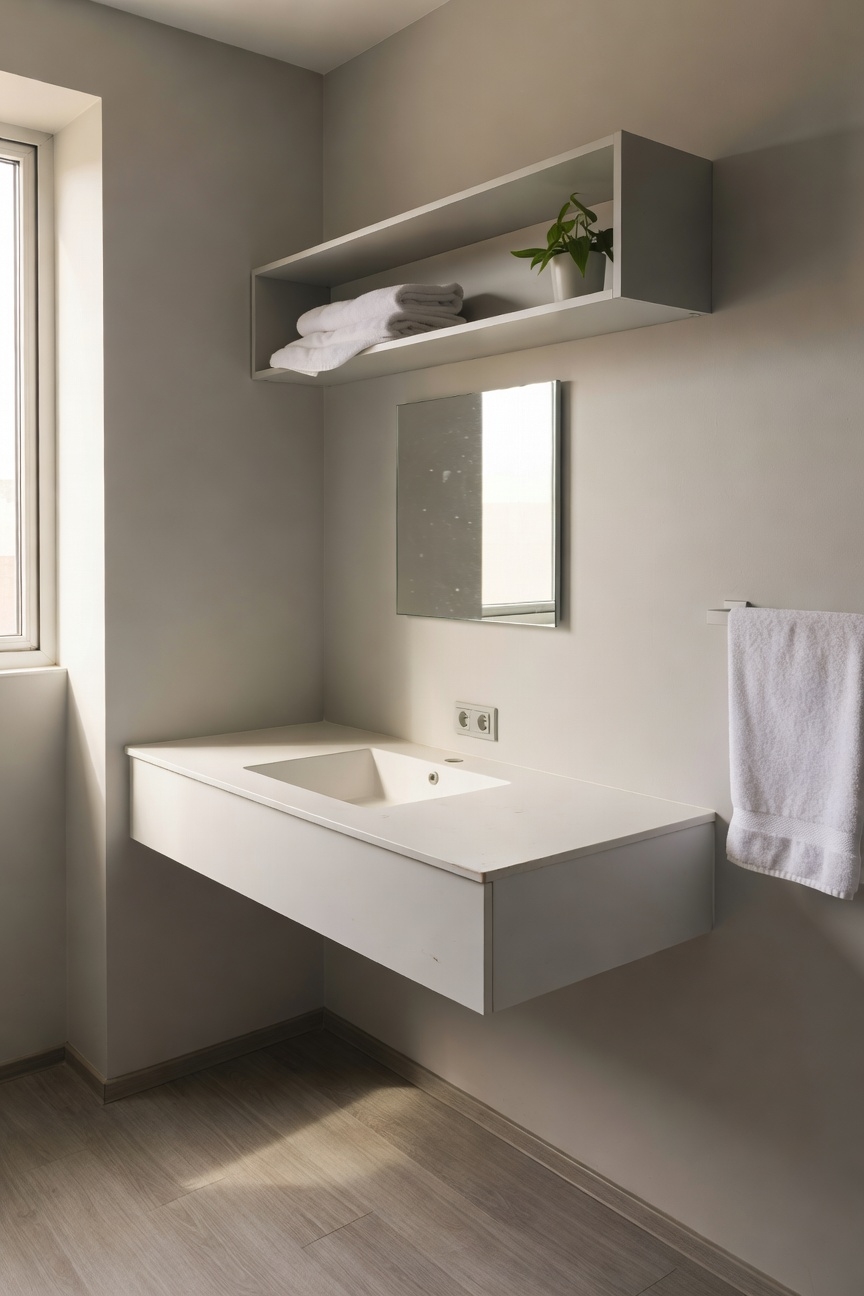 built in outlets for vanity