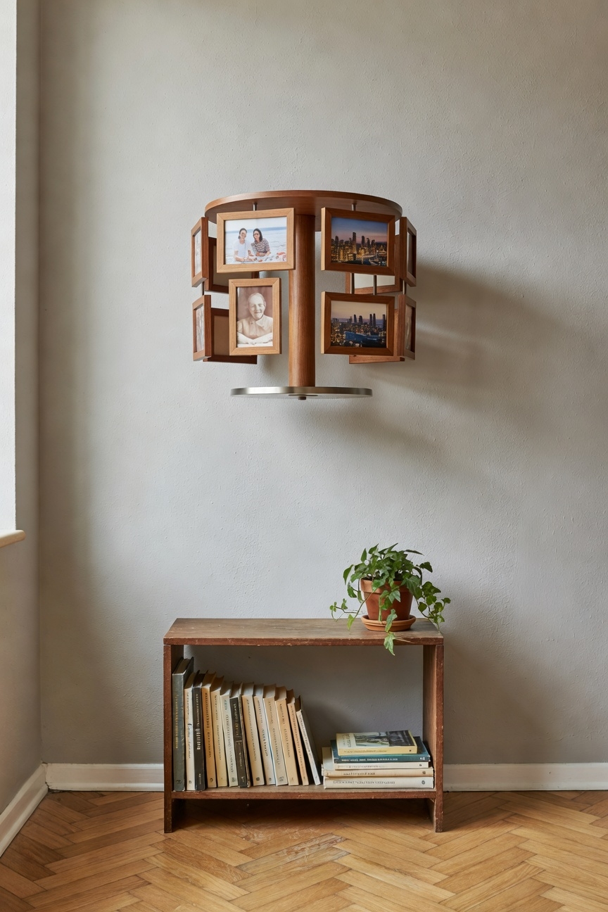 compact rotating photo display