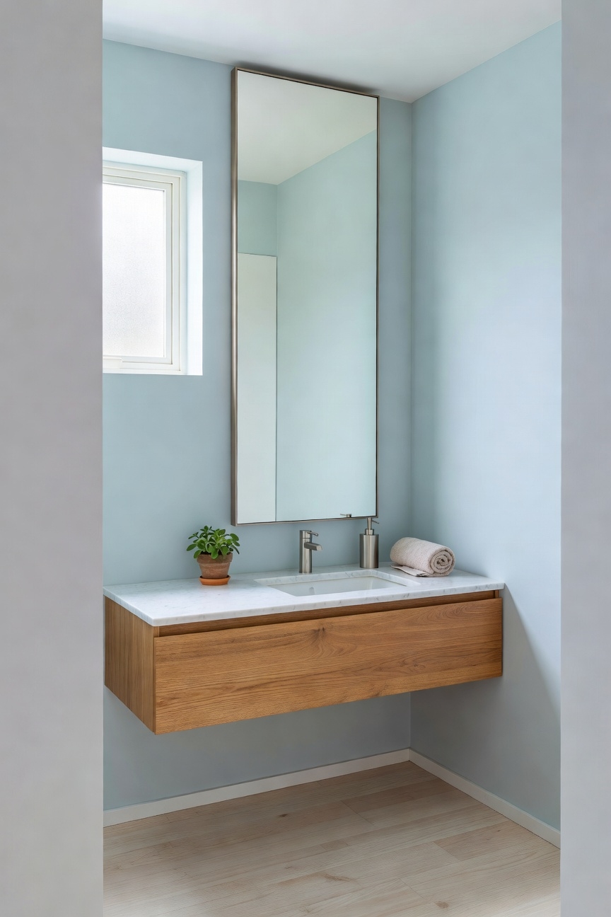 compact shatter resistant mirror