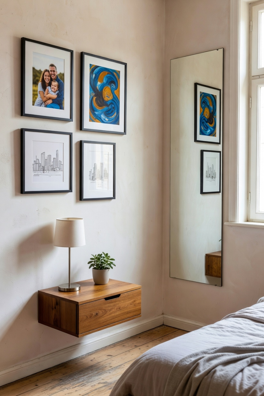 compact stylish wall display