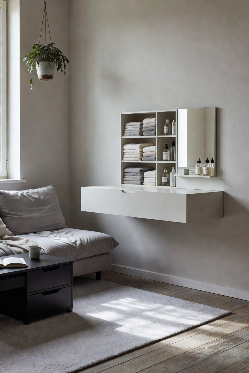 concealed slim storage compartment