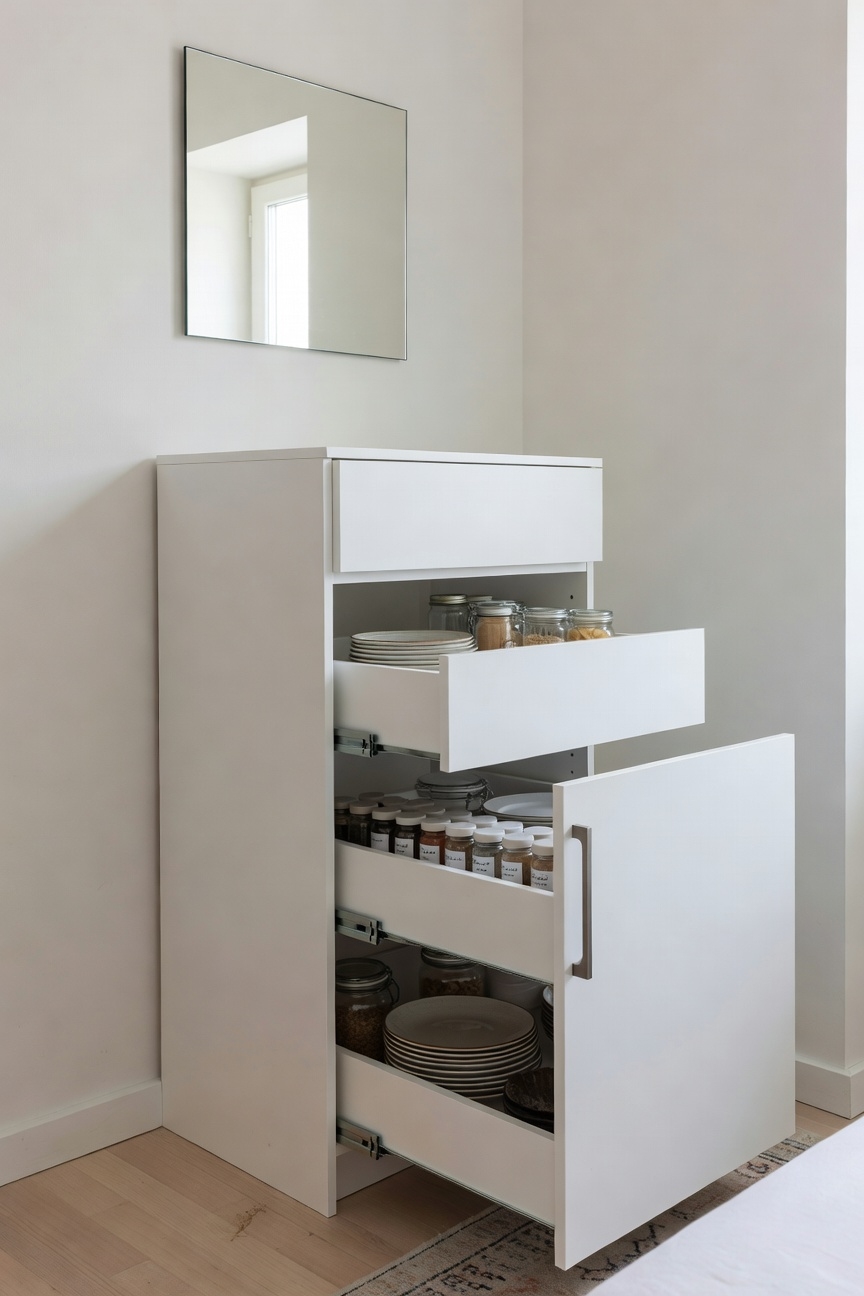 deep cabinet pull out drawers