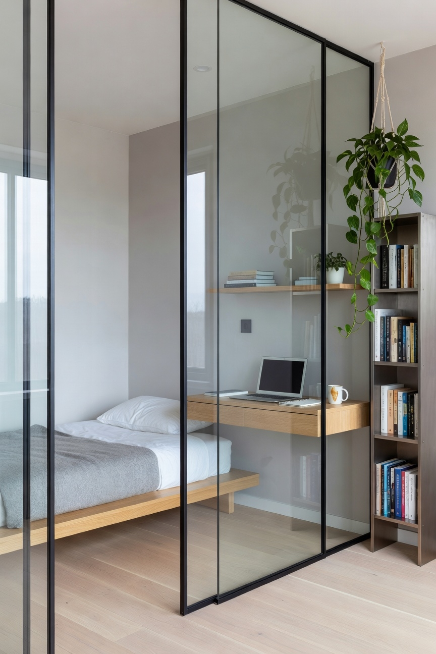 glass partitions enhance openness