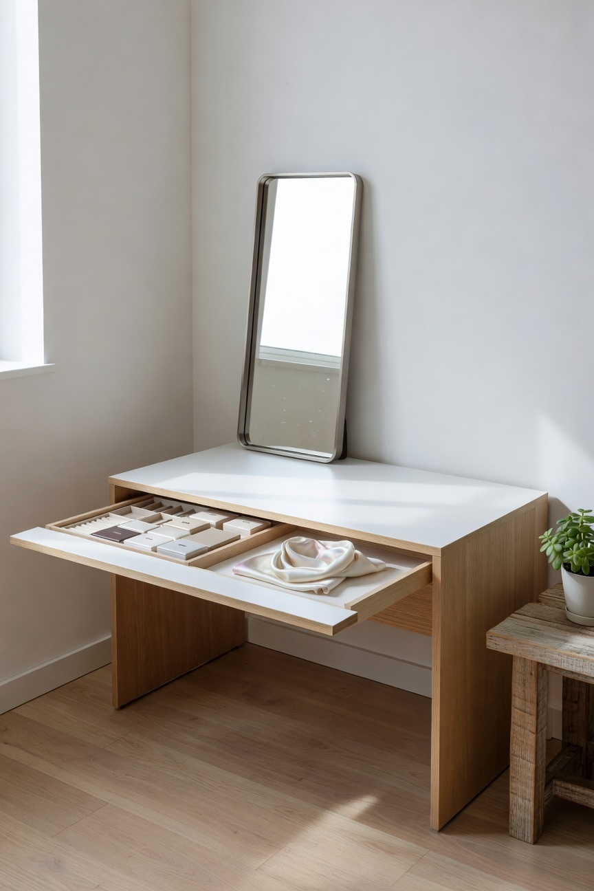 hidden tabletop secret compartment