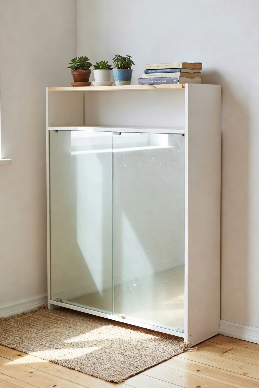 mirror enhances narrow spaces