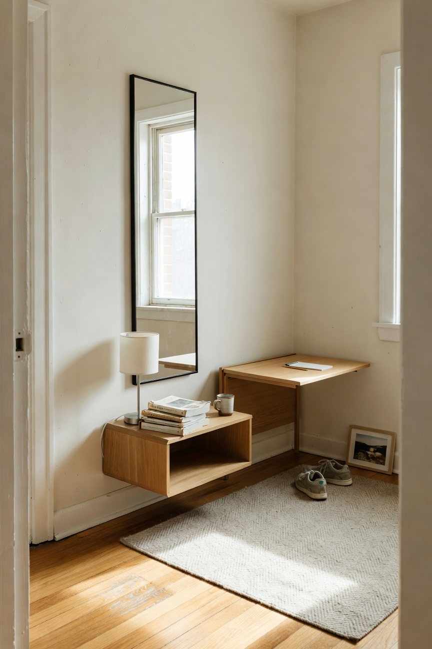 mirror enhances small rooms