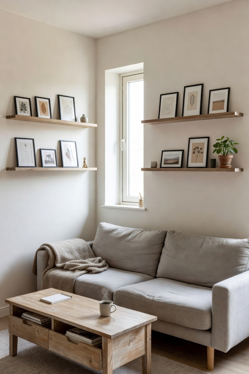 mirror frames space evenly