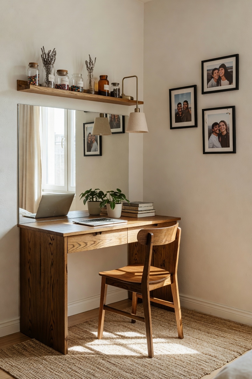 reflective spacious bathroom design