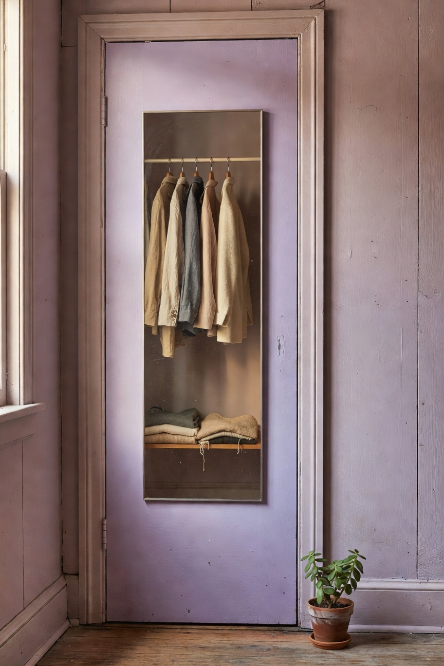 secure closet door mirror