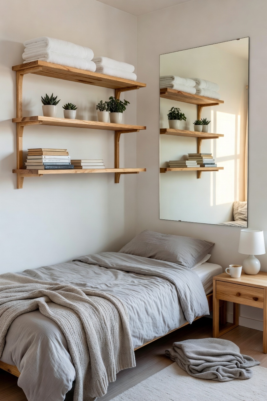 secure sturdy wall shelves