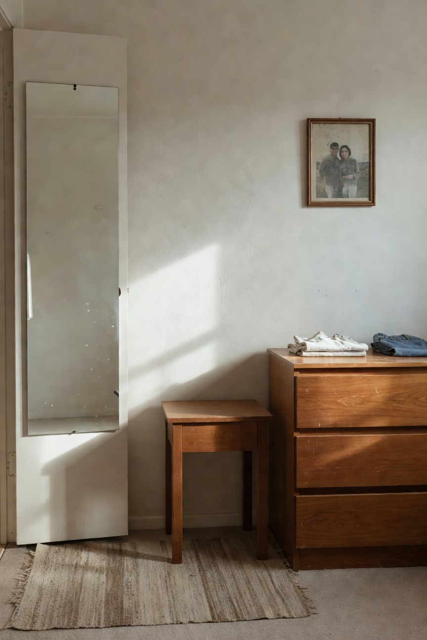 small closet door mirror