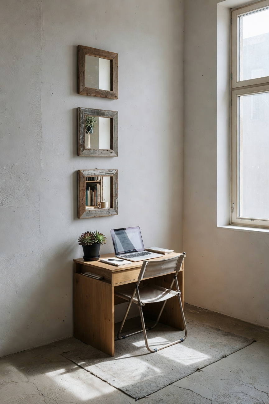 small wall mounted reflective display