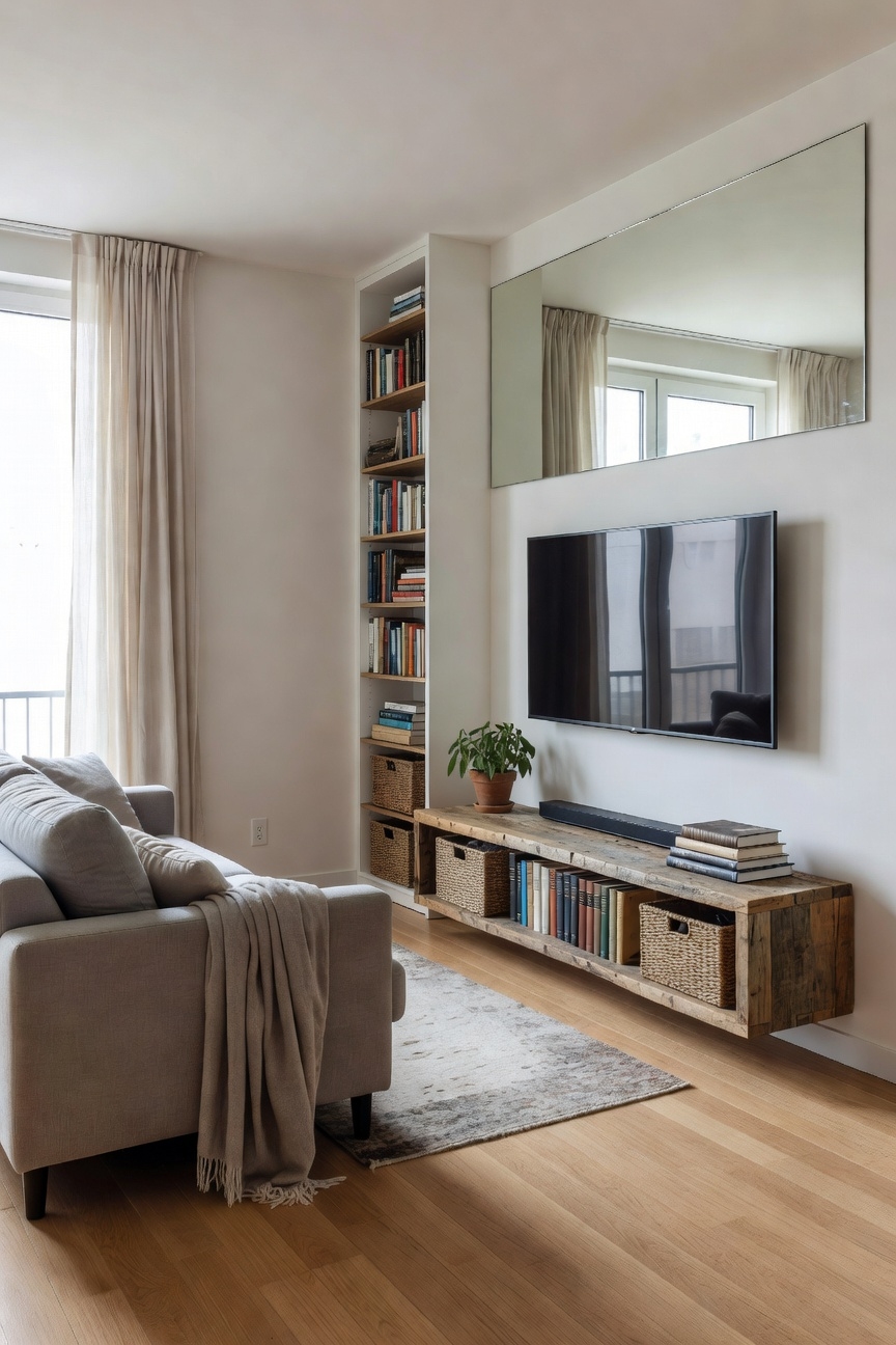 wall mount saves space