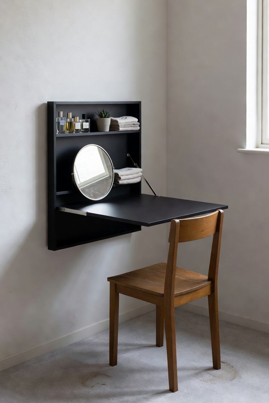 wall mounted space saving vanity