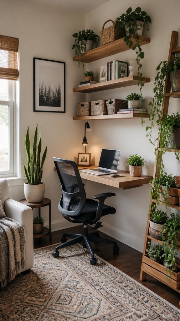 add greenery and natural decor
